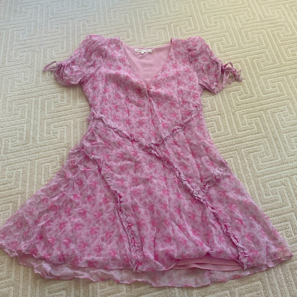 Love Shack Fancy Floral Short Dress